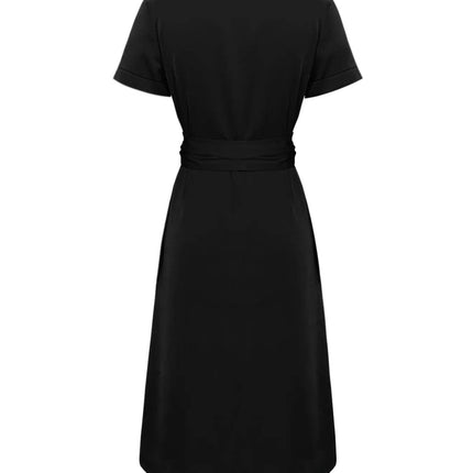 Button Down Belted Midi Shirt Dress - MimiStylez
