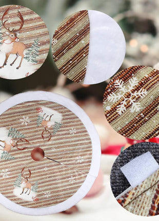 Christmas Tree Bottom Decoration Tree Skirt 98cm Flannel Old Man Tree