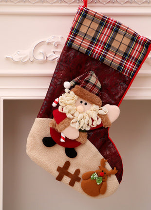 Christmas Stockings - Decorations Santa Claus Stocking Christmas Bag