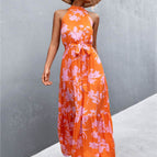 Orange/Floral