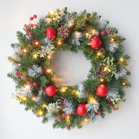 30CM & 40CM Christmas Wreath Hanging Decoration