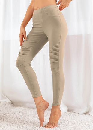 Ribbed Detail Leggings - MimiStylez