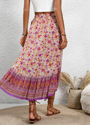 High-Low Elastic Waist Skirt - MimiStylez