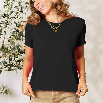 Basic Bae Full Size Round Neck Short Sleeve T-Shirt - MimiStylez
