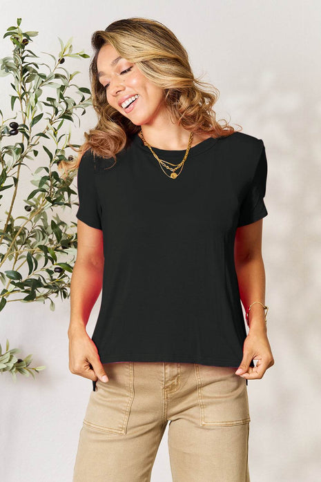 Basic Bae Full Size Round Neck Short Sleeve T-Shirt - MimiStylez