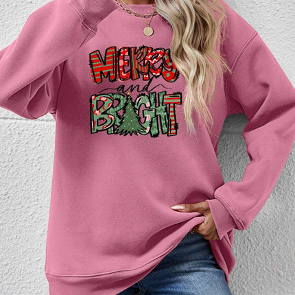 MERRY AND BRIGHT Long Sleeve Sweatshirt - MimiStylez