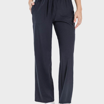 Drawstring Pocketed Active Pants - MimiStylez