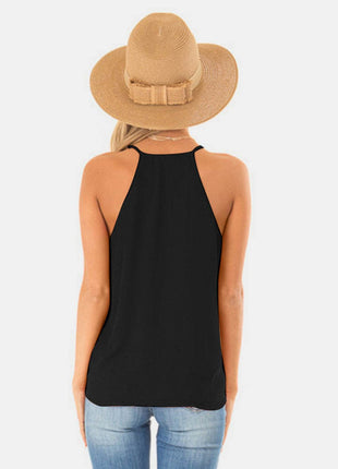 Full Size Surplice Spaghetti Strap Top - MimiStylez