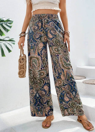 Printed Wide Leg Pants - MimiStylez