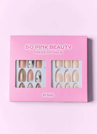 SO PINK BEAUTY Press On Nails 2 Packs - MimiStylez