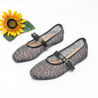 Black Strap With Leopard Print