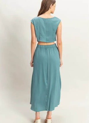 HYFVE Sleeveless Top and Maxi Skirt Set - MimiStylez