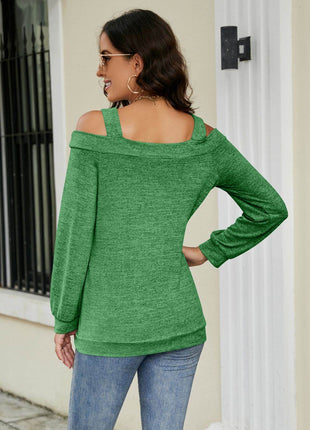 Cutout Cold-Shoulder Top - MimiStylez
