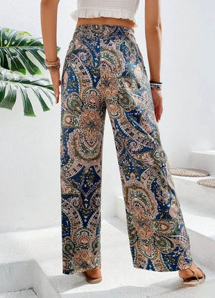 Printed Wide Leg Pants - MimiStylez
