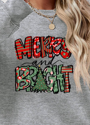 MERRY AND BRIGHT Long Sleeve Sweatshirt - MimiStylez