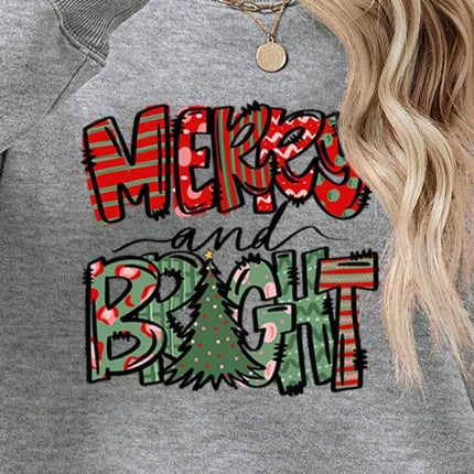 MERRY AND BRIGHT Long Sleeve Sweatshirt - MimiStylez