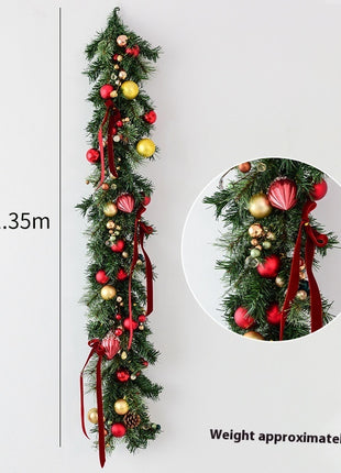 4.5FT Christmas Garland Wall Hanging Decoration - Pre Decorated, Unlit