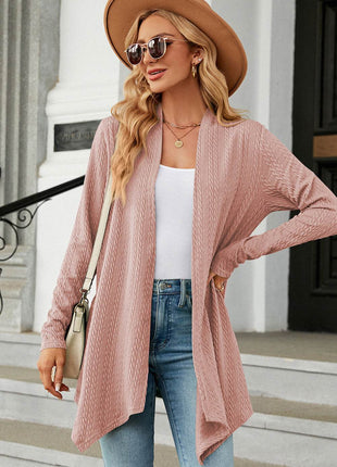 Open Front Long Sleeve Cardigan - MimiStylez