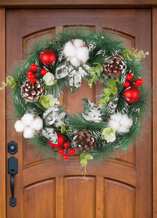 Christmas Wreath Pinecone Wreath Door Hanging Decoration