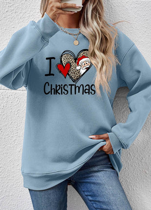 CHRISTMAS Graphic Round Neck Sweatshirt - MimiStylez