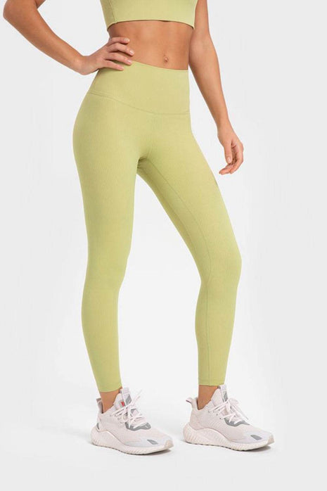 Highly Stretchy Wide Waistband Yoga Leggings - MimiStylez