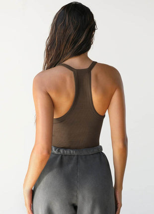 Scoop Neck Wide Strap Tank - MimiStylez