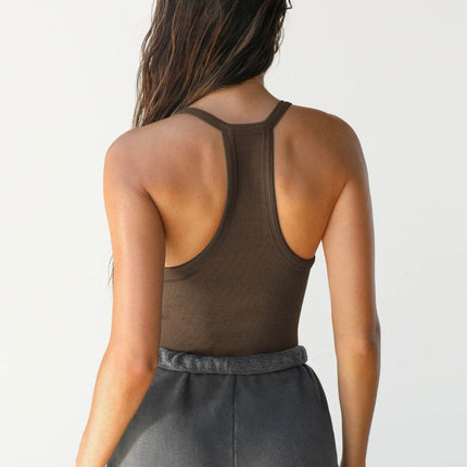Scoop Neck Wide Strap Tank - MimiStylez