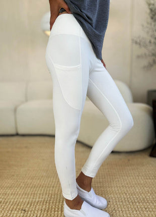Wide Waistband Sports Leggings - MimiStylez