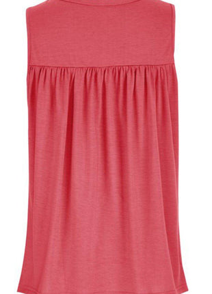 Lace Detail Round Neck Tank - MimiStylez