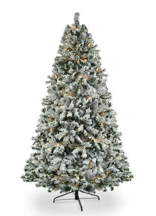 6 FT Pre-lit Snow Flocked Christmas Tree