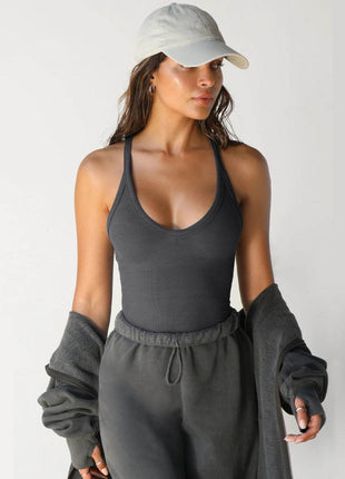 Scoop Neck Wide Strap Tank - MimiStylez