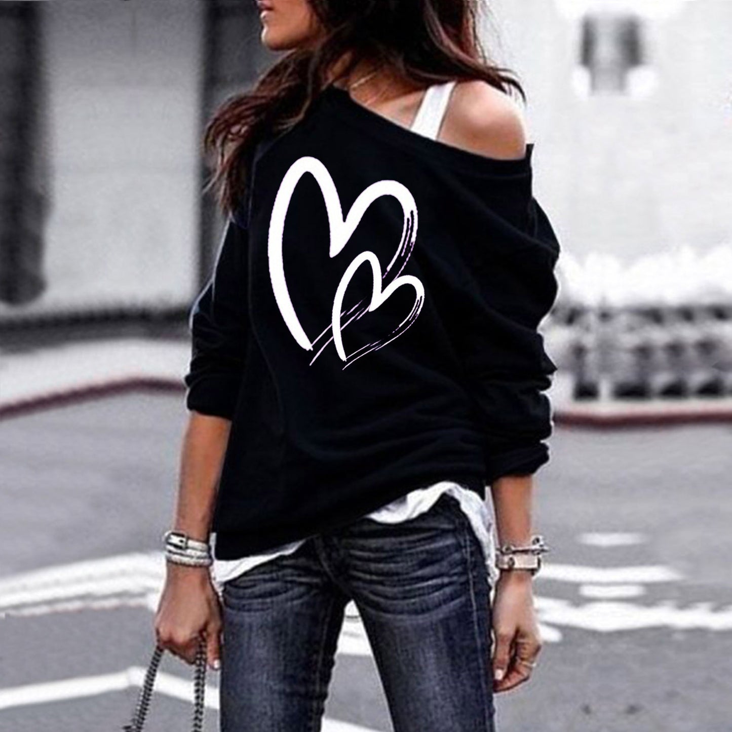 Round Neck Loose Loving Couple Thin Sweater