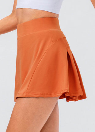 High Waist Pleated Active Skirt - MimiStylez