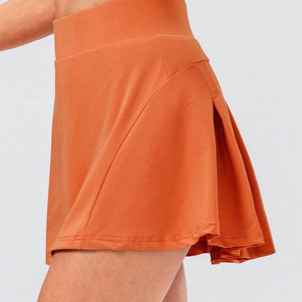 High Waist Pleated Active Skirt - MimiStylez