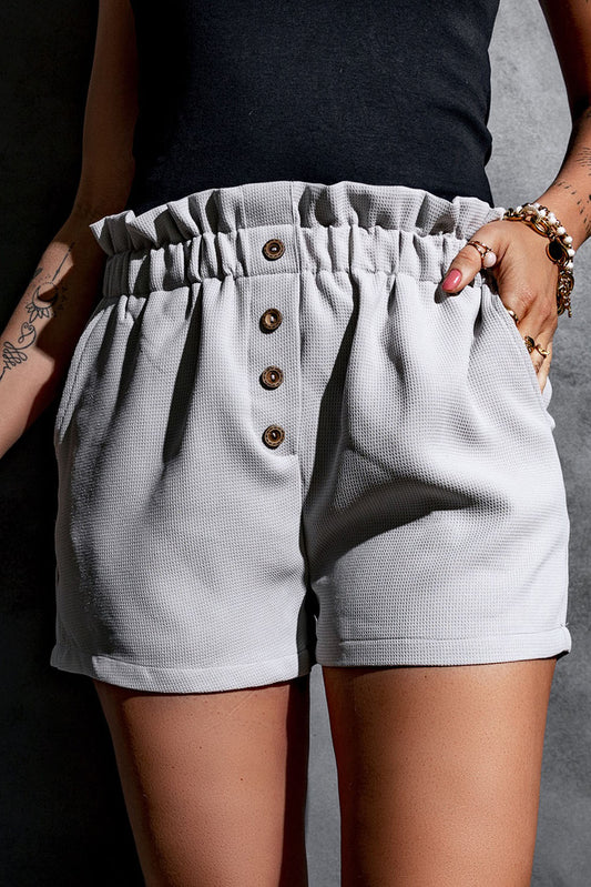 Shorts Paperbag con Bolsillos