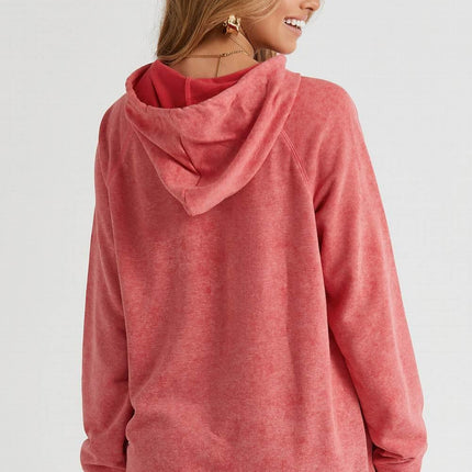 Long Sleeve Front Pocket Hoodie - MimiStylez