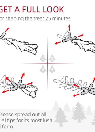 8FT Flocked Christmas Tree