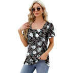 Floral blanco y negro