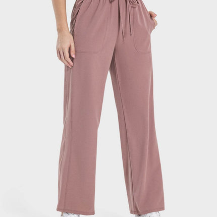 Drawstring Pocketed Active Pants - MimiStylez