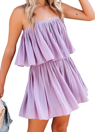 Ruched Spaghetti Strap Romper - MimiStylez