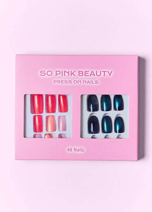 SO PINK BEAUTY Press On Nails 2 Packs - MimiStylez