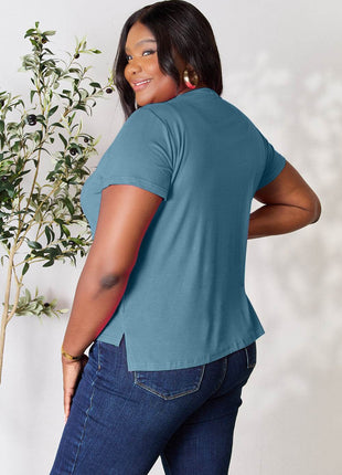 Basic Bae Full Size Round Neck Short Sleeve T-Shirt - MimiStylez