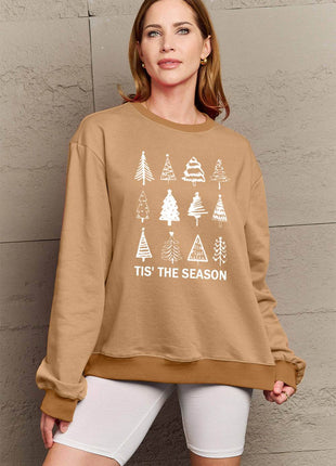 Simply Love Full Size Christmas Tree Graphic Sweatshirt - MimiStylez