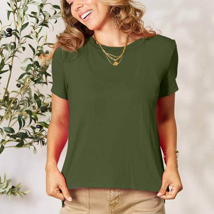 Basic Bae Full Size Round Neck Short Sleeve T-Shirt - MimiStylez
