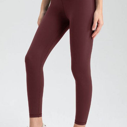 Wide Waistband Slim Fit Active Leggings - MimiStylez