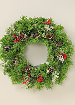Christmas Pre Lit Wreath Decoration - 30cm, 40cm, 50cm