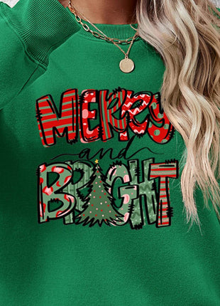 MERRY AND BRIGHT Long Sleeve Sweatshirt - MimiStylez
