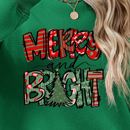 MERRY AND BRIGHT Long Sleeve Sweatshirt - MimiStylez