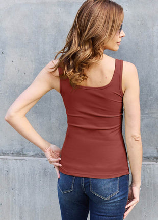 Basic Bae Full Size Square Neck Wide Strap Tank - MimiStylez