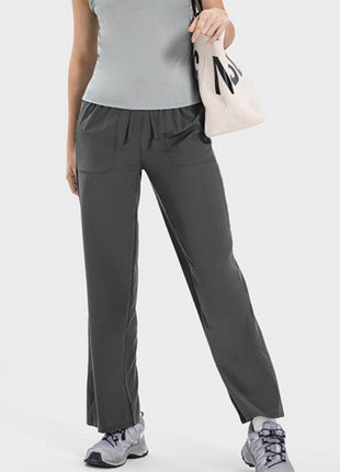 Drawstring Pocketed Active Pants - MimiStylez